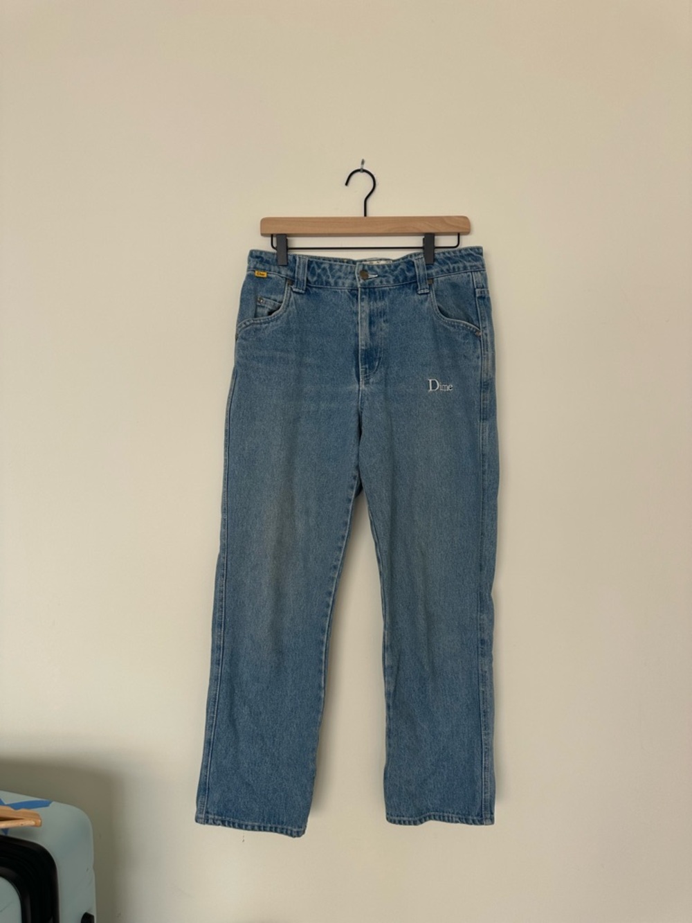 DIME Montreal Blue Straight-Leg Jeans Size S